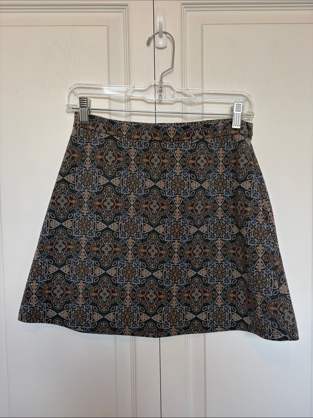 Patterned A-Line Skirt